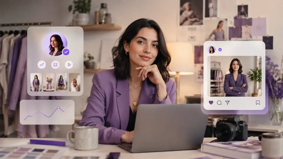 A personal profile card surrounded by the posts that shape it