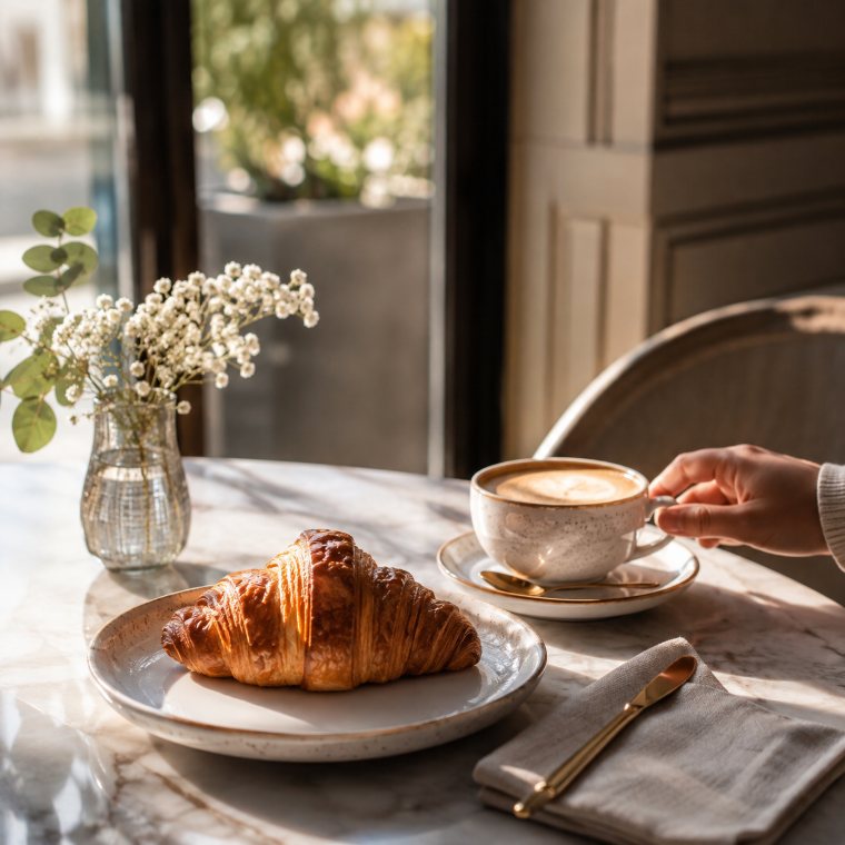 La salle du café en fin de matinée